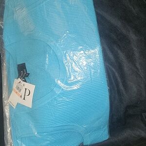 Parker Turquoise Ribbed Top